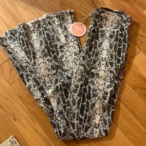 Show Me Your Mumu Snakeskin Flare Bells